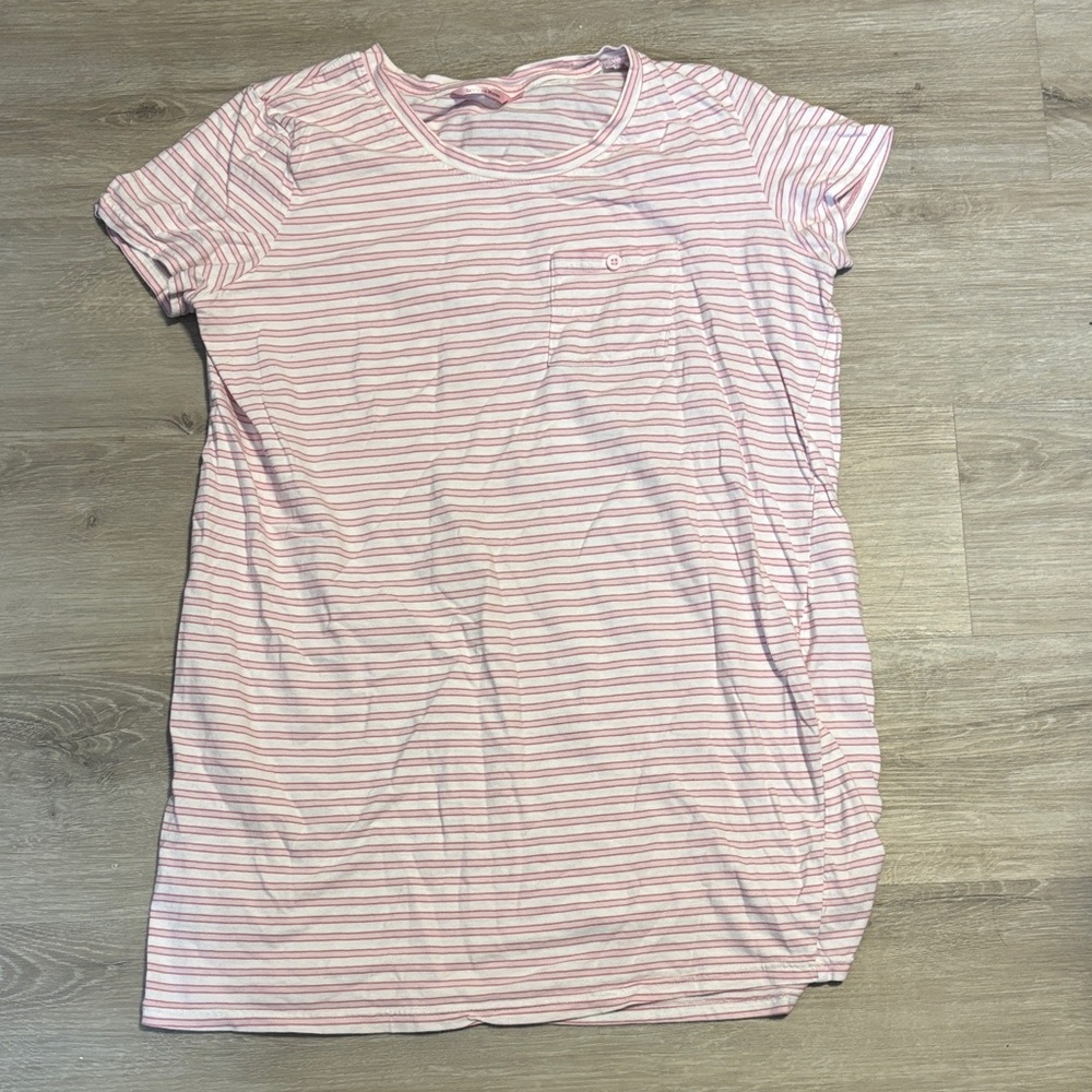 La Vie En Rose Pink Striped Pajama Top